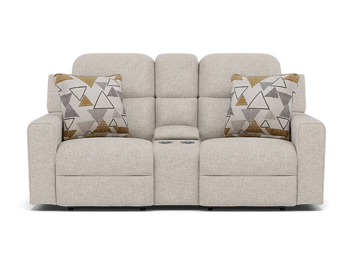 Banks Power Headrest Console Reclining Loveseat