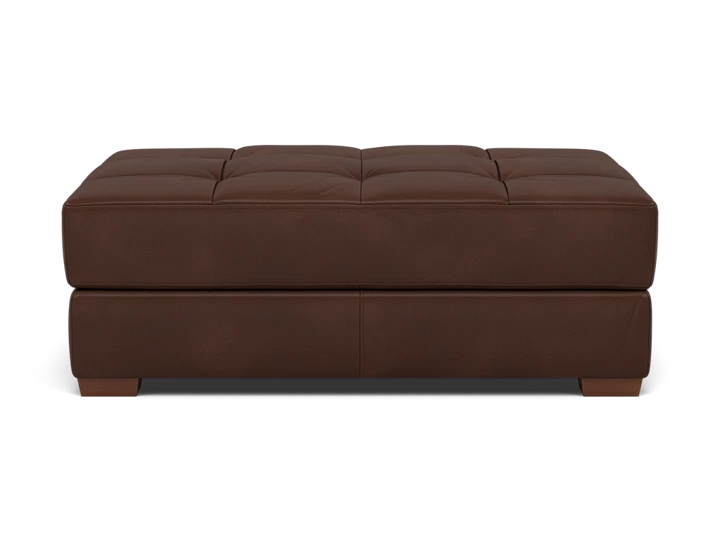 George Leather Cocktail Ottoman
