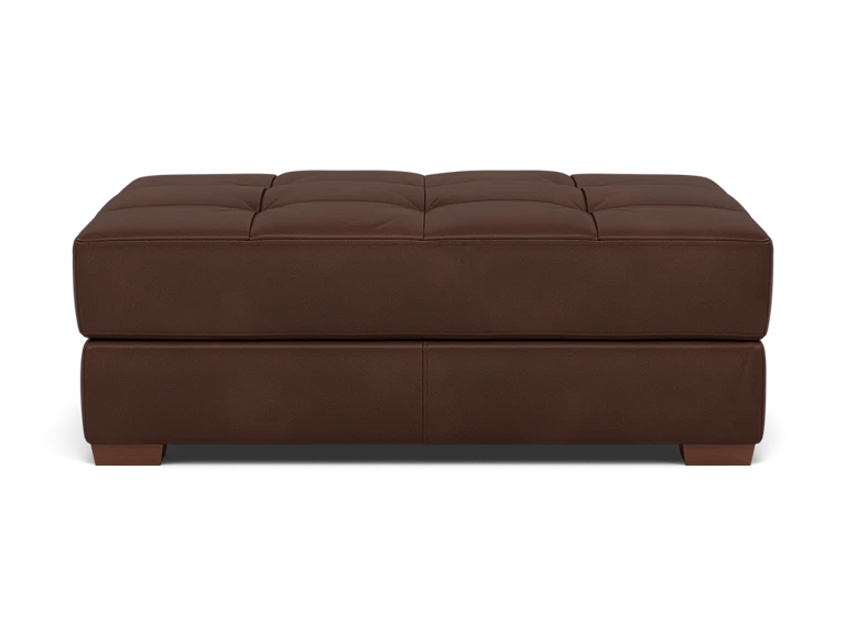 George Leather Cocktail Ottoman