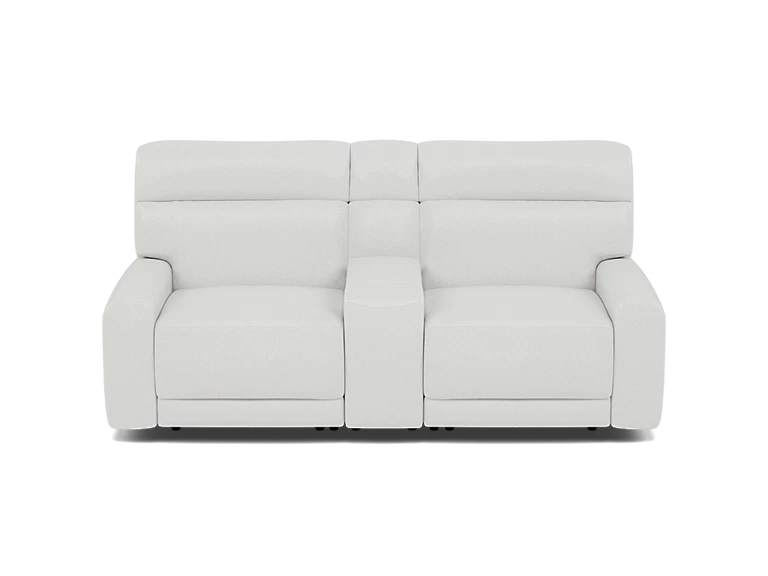 Morrow 3-Pc. Leather Fully Loaded Zero Gravity Reclining Console Loveseat