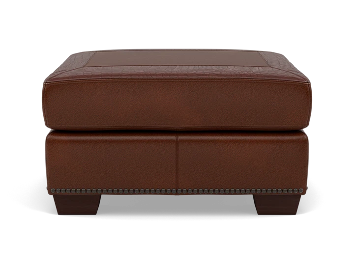 Edmund Leather Ottoman
