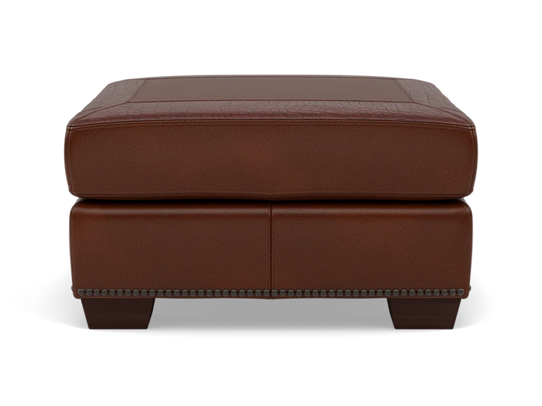 Edmund Leather Ottoman