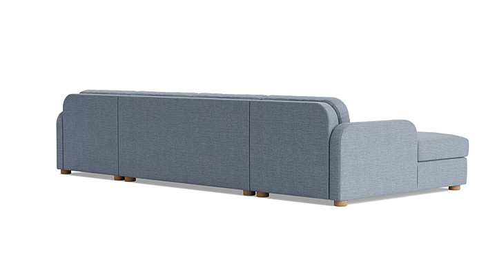 Archie Double Chaise Sectional rendering