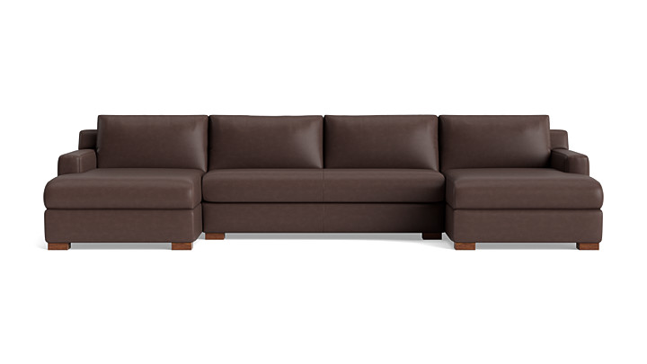 Catalina Double Chaise Sectional (Bench Cushion) rendering