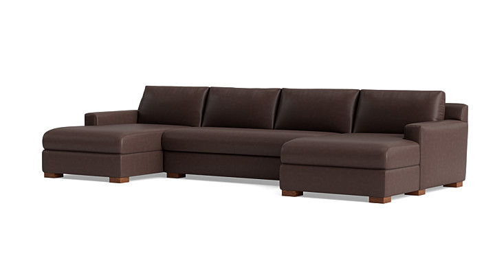 Catalina Double Chaise Sectional (Bench Cushion) rendering