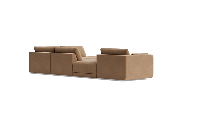 Eva Large Open-Back Sectional with Ottoman placeholder