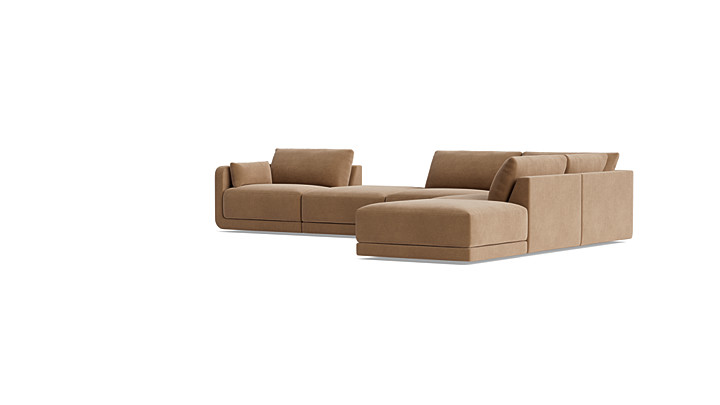 Eva Large Open-Back Sectional with Ottoman placeholder