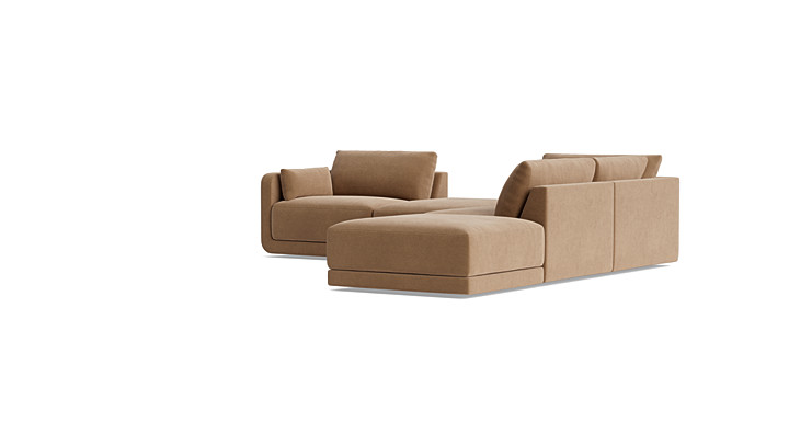 Eva Open-Back Sectional with Ottoman placeholder