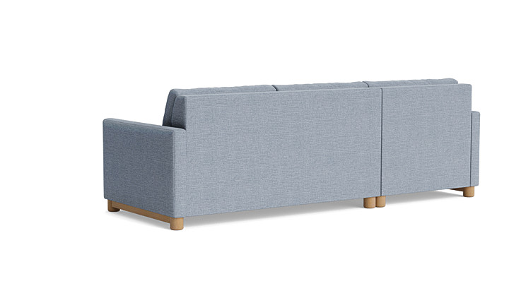 Reve Sleeper Sofa With Chaise (Bench Cushion) rendering