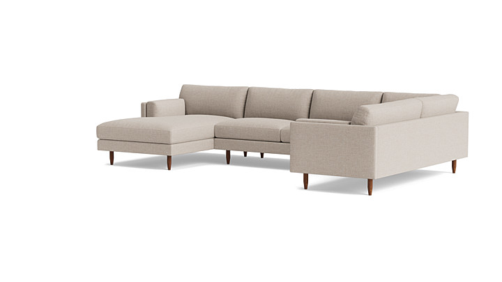 Skinny Fat Sectional With Chaise rendering