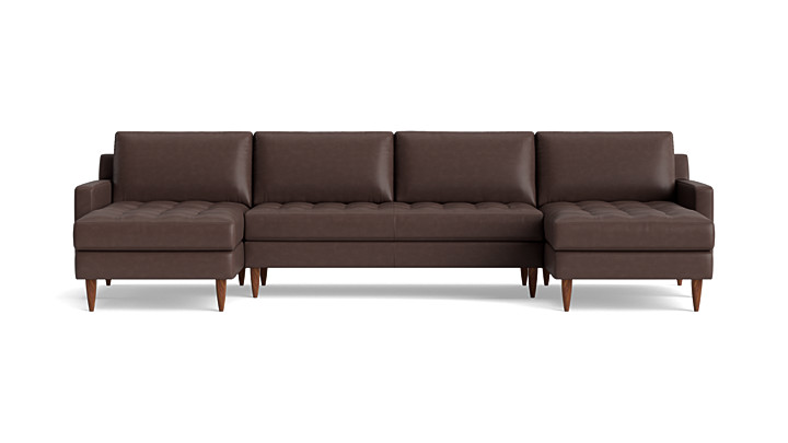 The MCM Double Chaise Sectional rendering