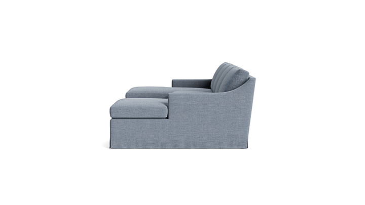 Vera Skirted Double Chaise Sectional rendering