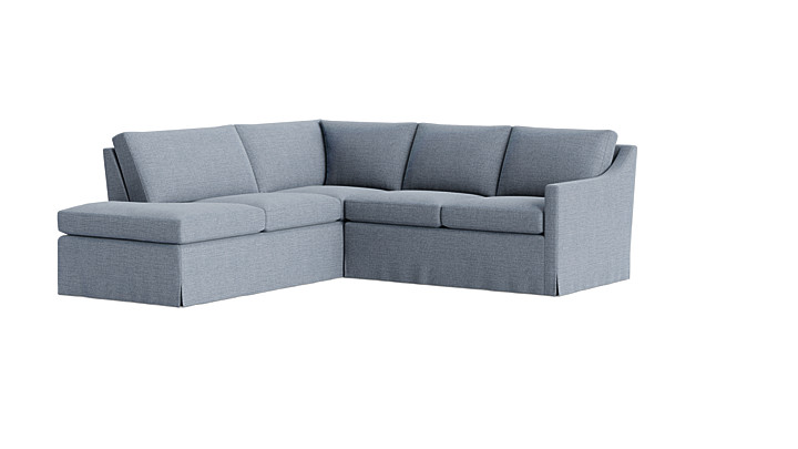 Vera Skirted Sectional With Bumper rendering