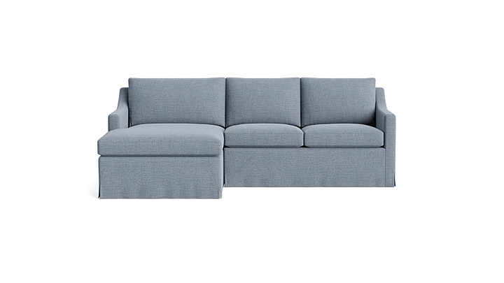 Vera Skirted Sofa With Chaise rendering