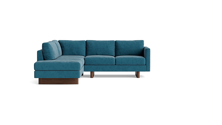 Vintage Sectional with Bumper