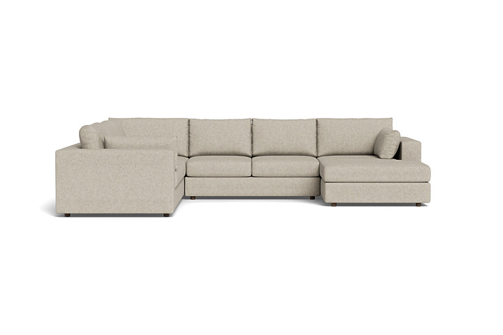 Daphne Deep U Sectional Sofa with Chaise