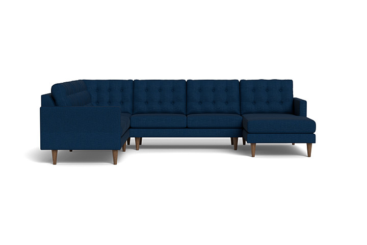 Jasper Mid-Century U Sectional with Chaise Sofa