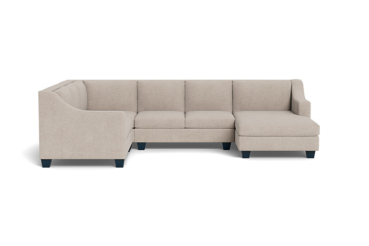 Merced High Back U Sectional with Chaise Sofa