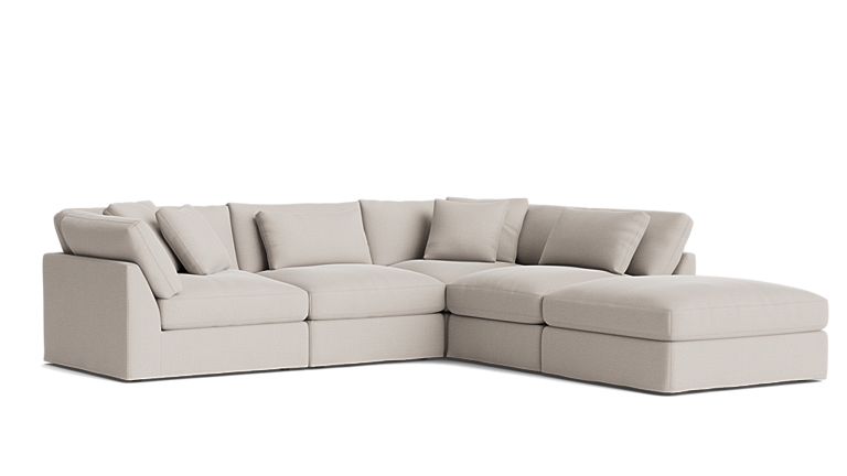 Get Together™ 5-Piece Modular Sectional, Large, Clay - Sundays Company Get Together™ 5-Piece Modular Sectional, Large, Clay - Sundays Company