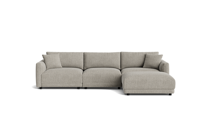 Soft Spot 4-Piece Modular Sectional Right - Thumbnail 4
