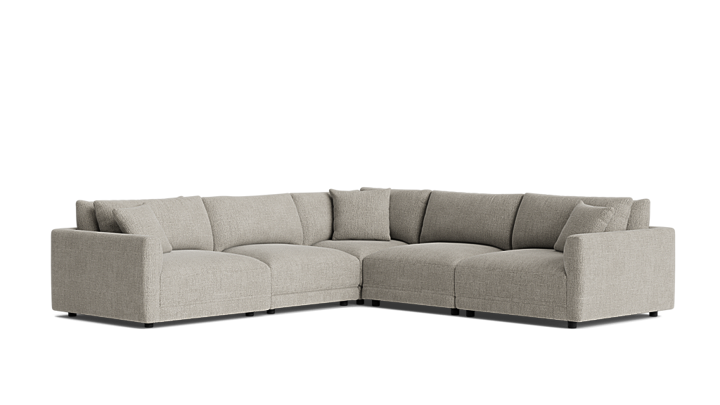 Soft Spot 5-Piece Modular Sectional Closed - Thumbnail 2