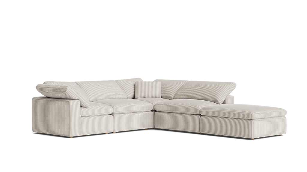 Movie Night 5-Piece Modular Sectional Closed, Large - Thumbnail 5