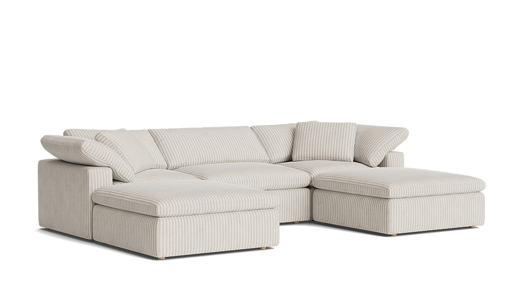 Movie Night 5-Piece Modular U-Shaped Sectional - Thumbnail 4