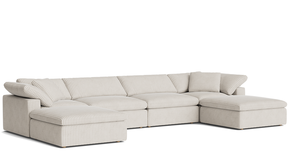 Movie Night 5-Piece Modular U-Shaped Sectional - Thumbnail 3