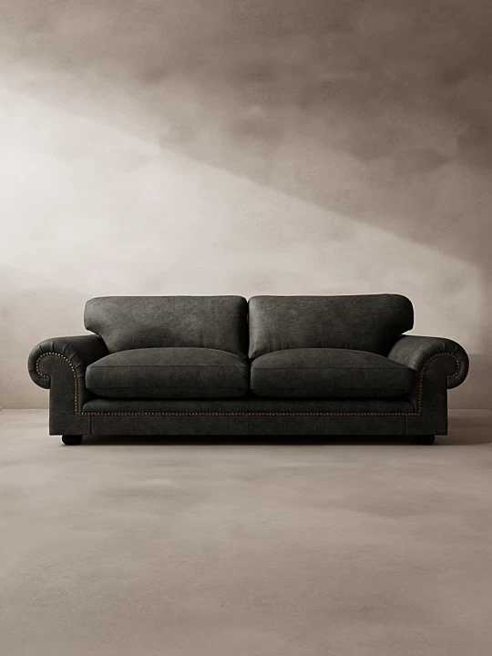 Afrique Leather 4 Seater