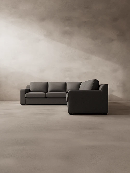 Lodge Upholstered Corner Couch