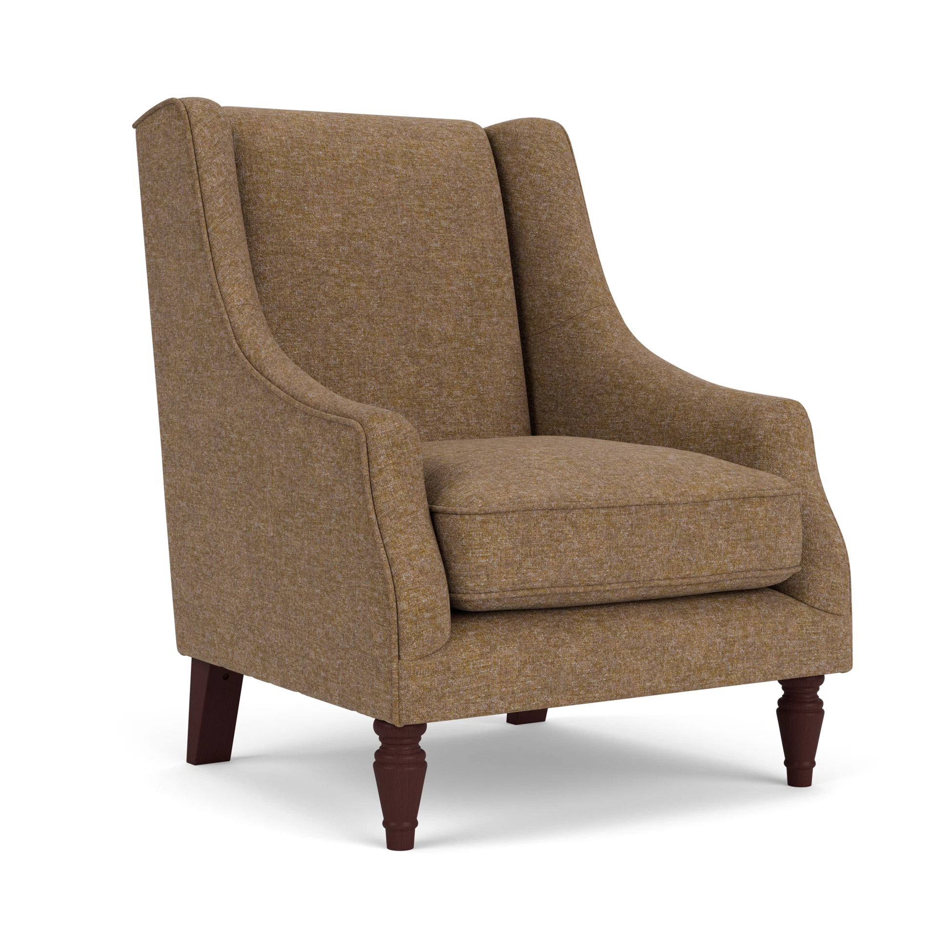 Annie Armchair in Aquaclean Oxford - Spice with Light legs