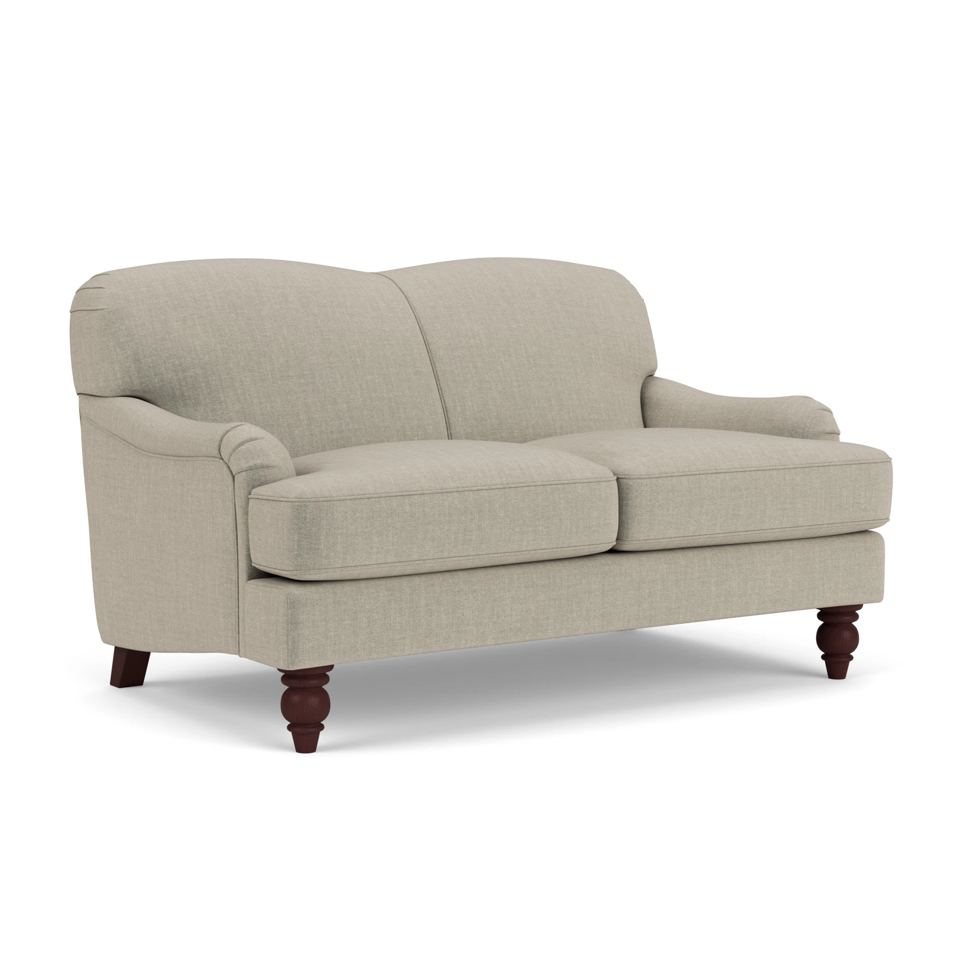 Ashbee 2 Seater Sofa in Eco Chenille - Natural with Light legs