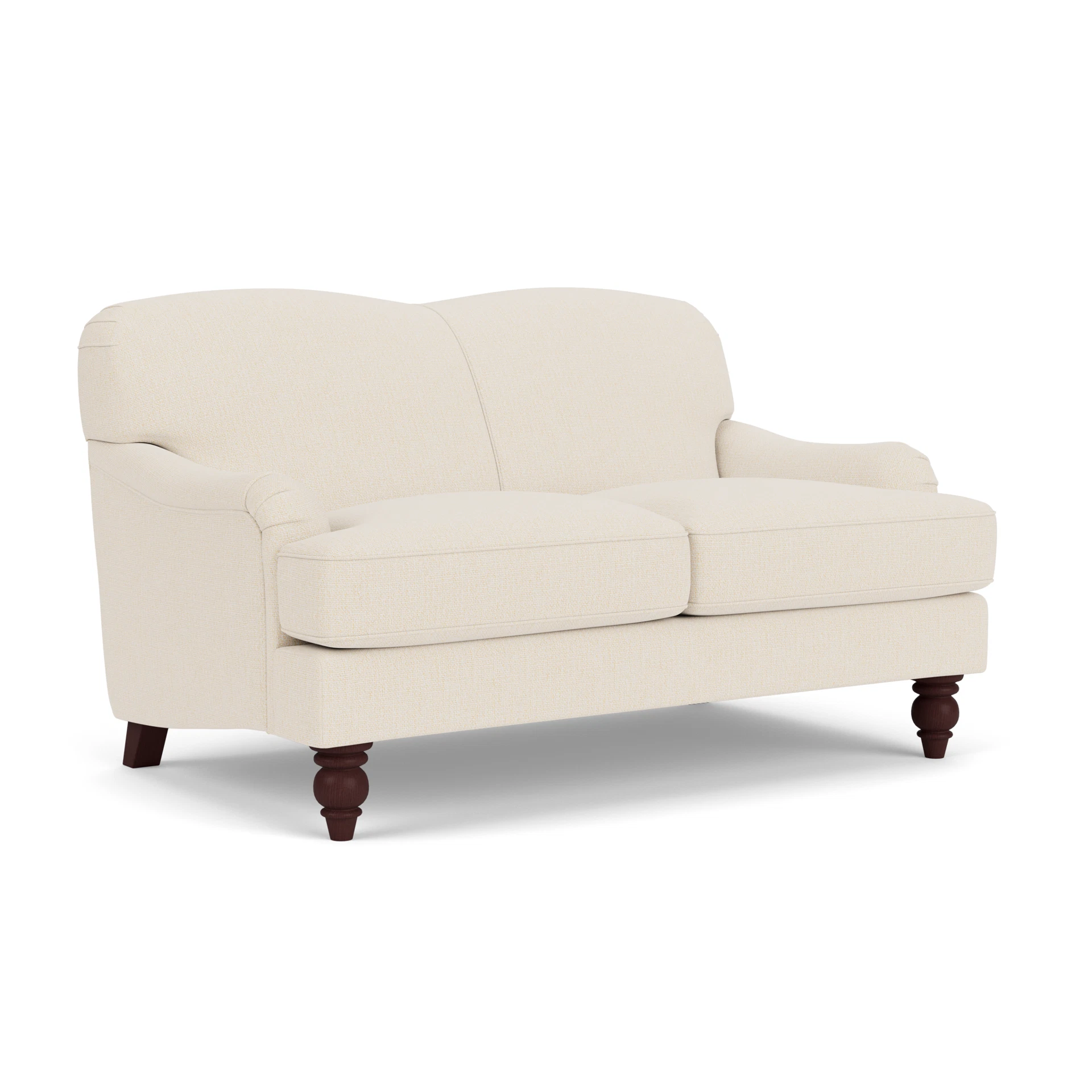Ashbee 2 Seater Sofa in House Weave - Cream with Light legs
