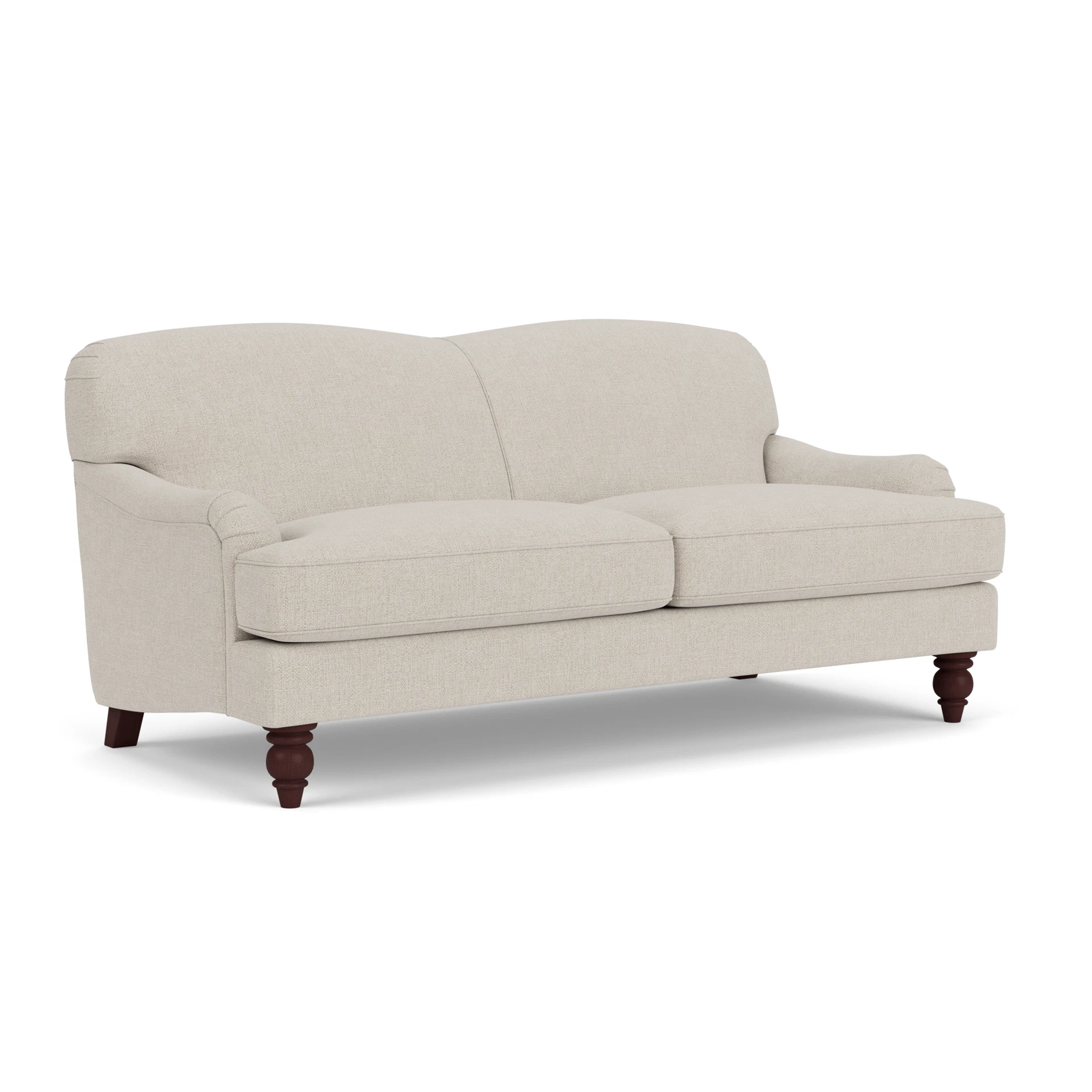 Ashbee 3 Seater Sofa in Aquaclean Oxford - Natural with Light legs