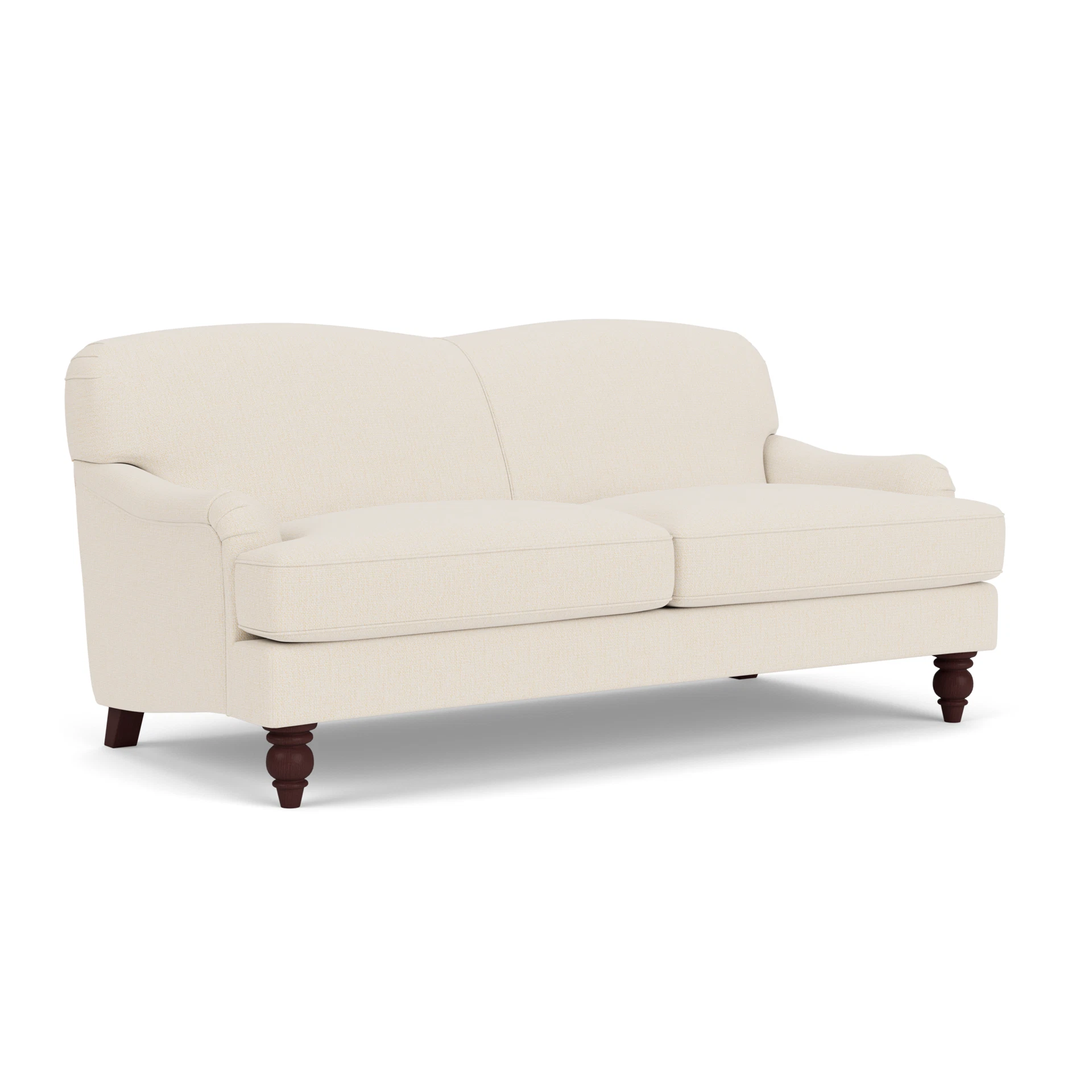 Ashbee 3 Seater Sofa in House Weave - Cream with Light legs
