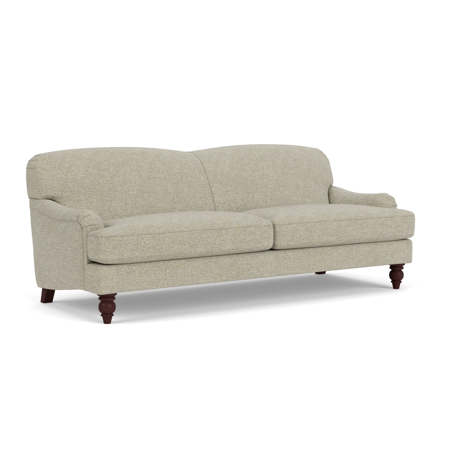 Ashbee 4 Seater Sofa in Aquaclean Oxford - Lichen with Light legs