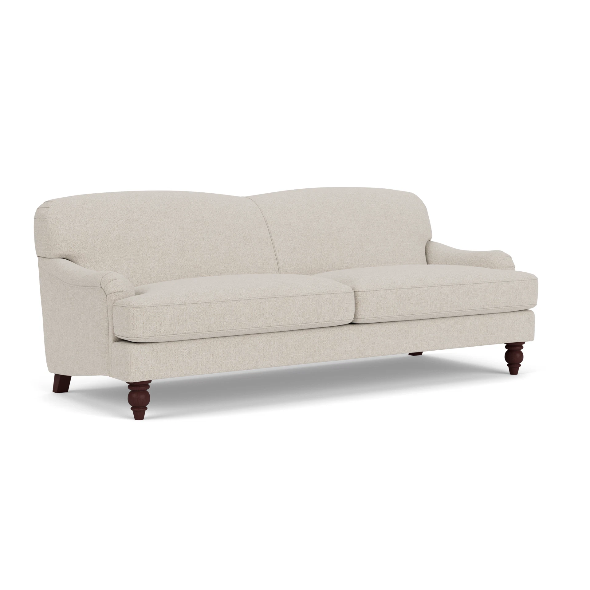Ashbee 4 Seater Sofa in Aquaclean Oxford - Natural with Light legs