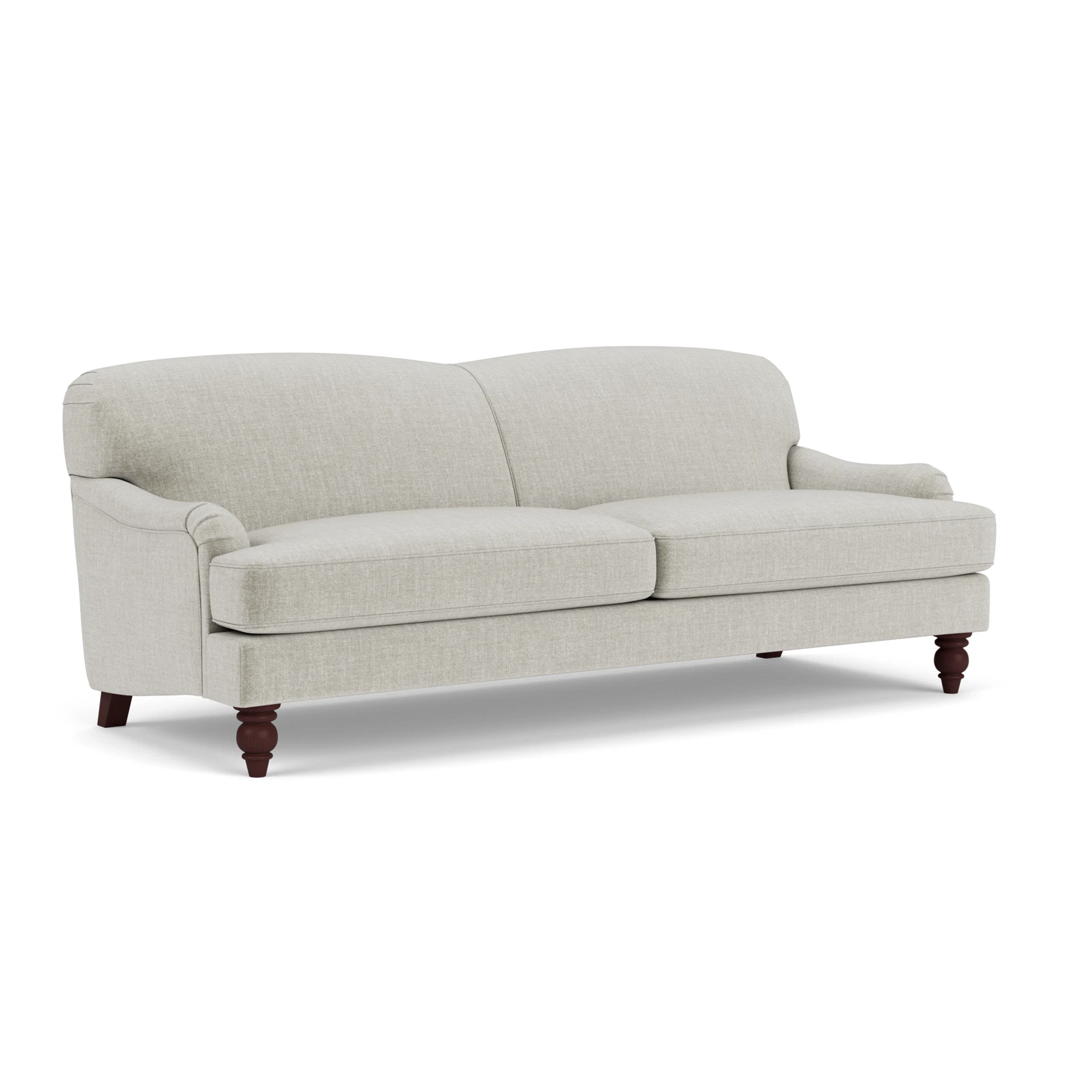 Ashbee 4 Seater Sofa in Eco Chenille - Grey Mist with Light legs