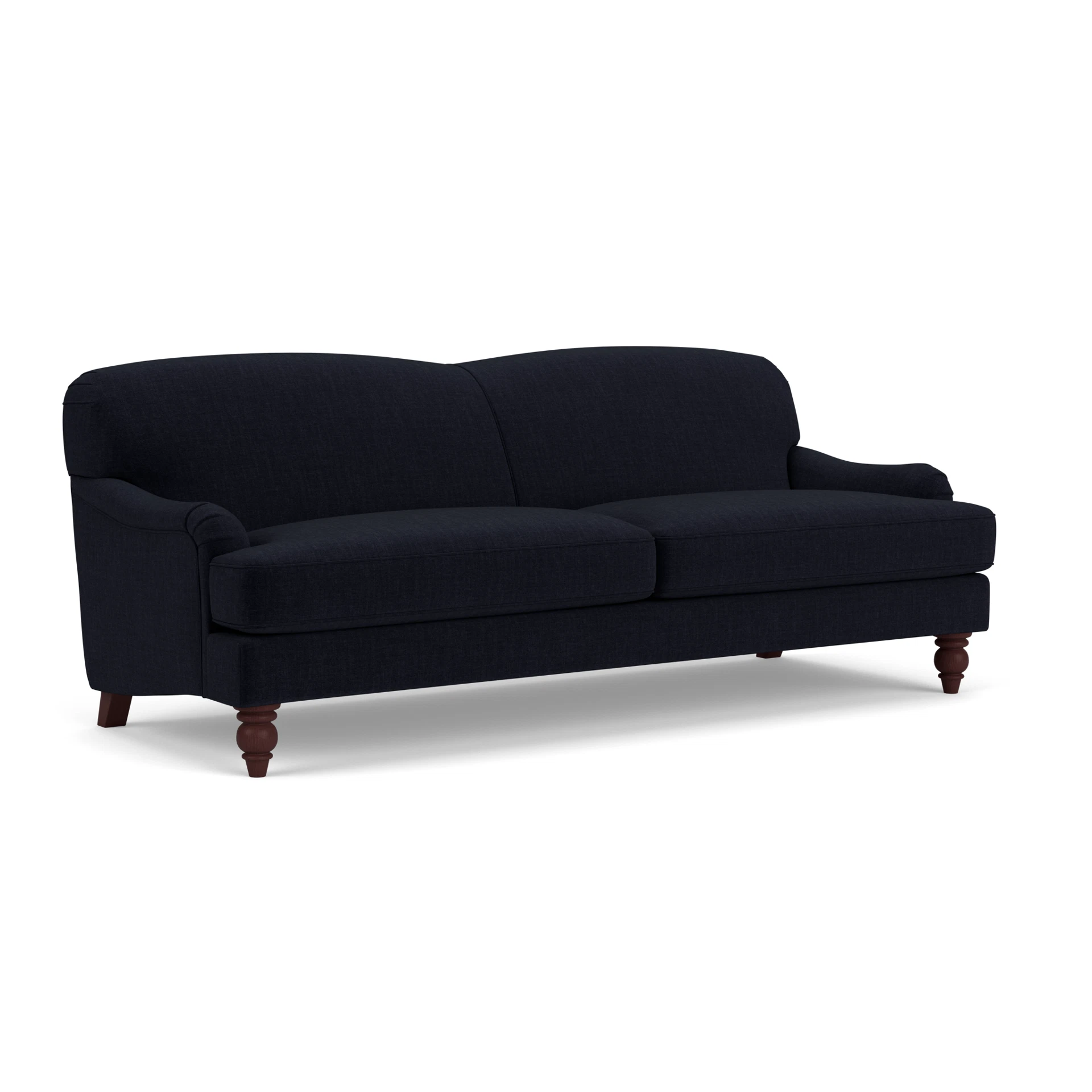 Ashbee 4 Seater Sofa in Eco Chenille - Ink with Light legs