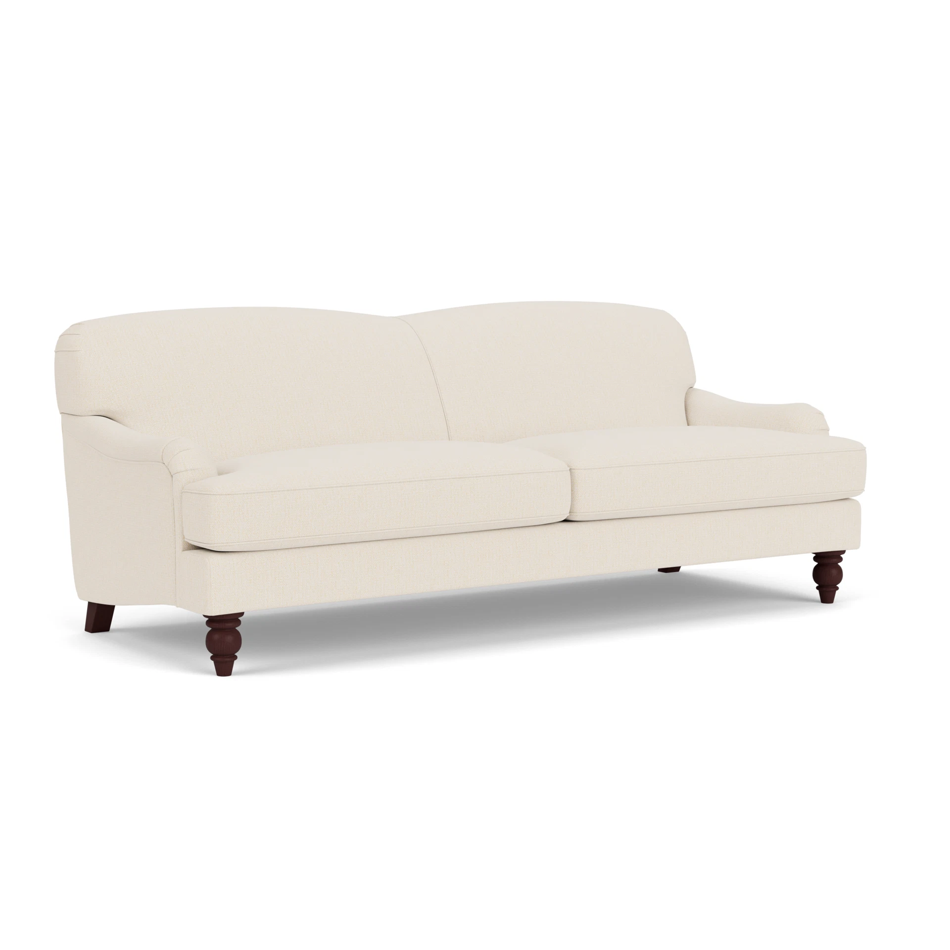 Ashbee 4 Seater Sofa in House Weave - Cream with Light legs
