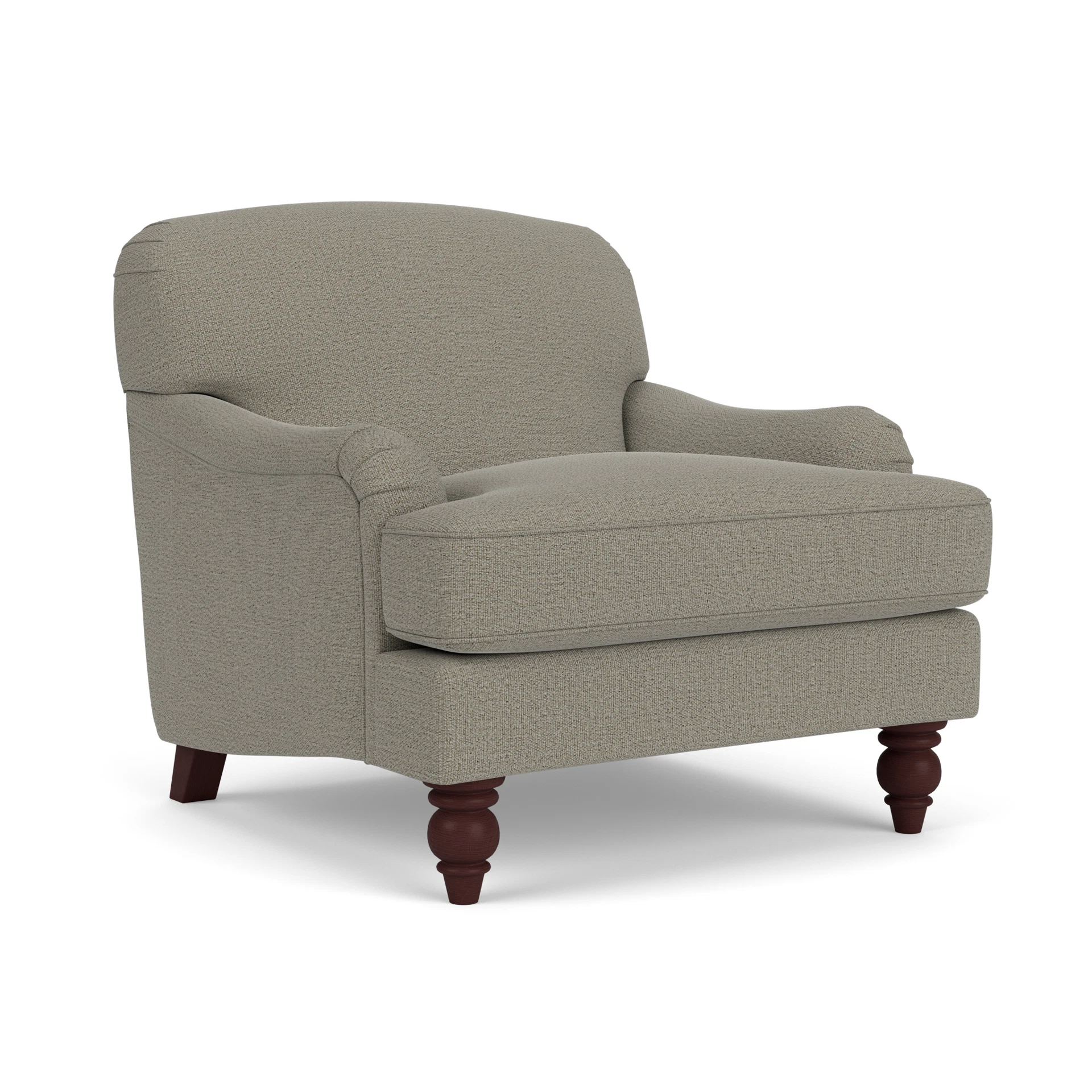 Ashbee Armchair in Rustic Weave - Flax with Light legs