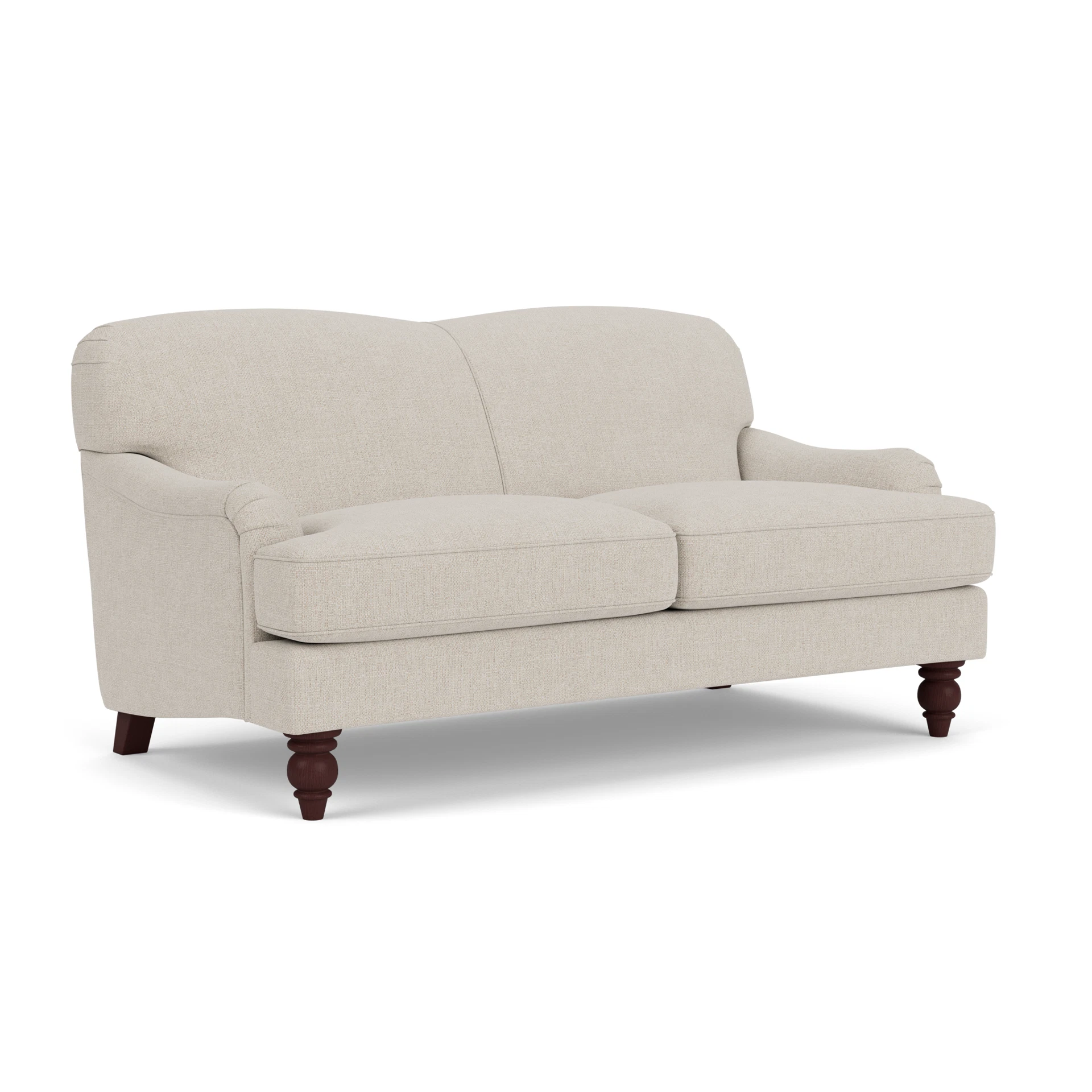Ashbee Large 2 Seater Sofa in Aquaclean Oxford - Natural with Light legs