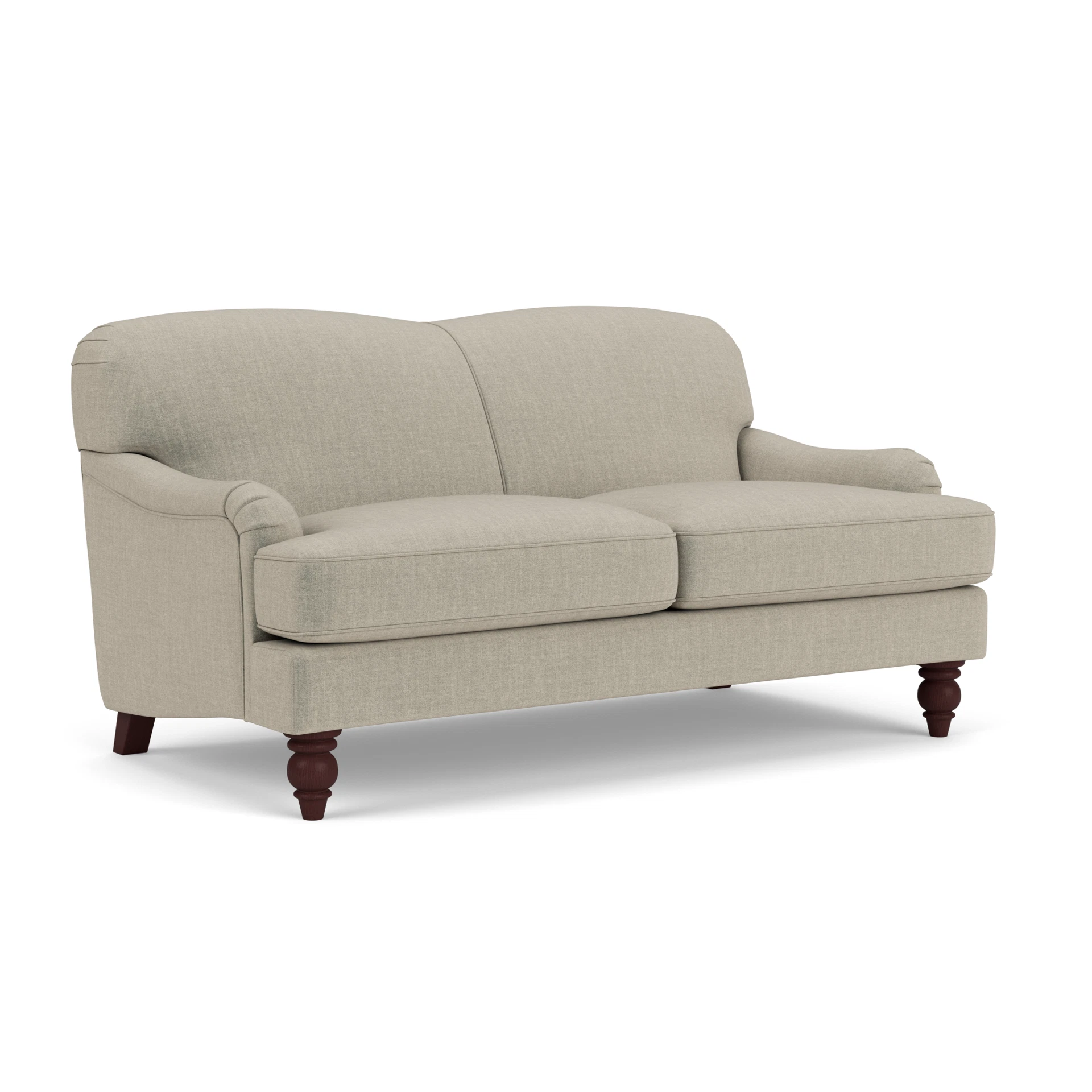 Ashbee Large 2 Seater Sofa in Eco Chenille - Natural with Light legs