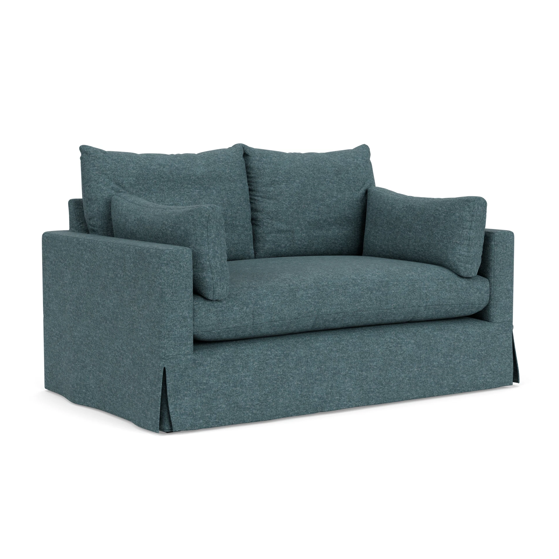 Ashton 2 Seater Sofa in Aquaclean Oxford - Lake Marl with undefined legs