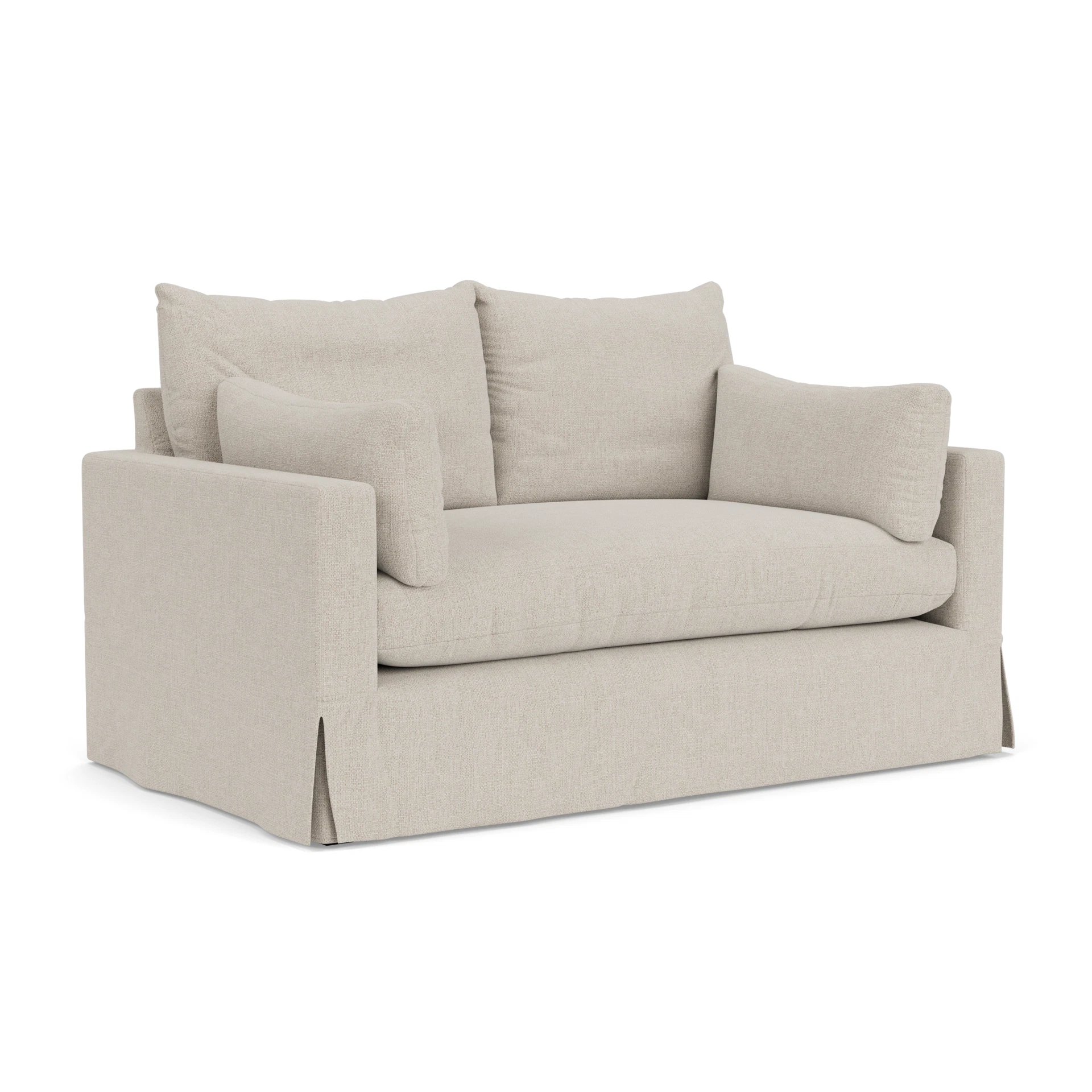 Ashton 2 Seater Sofa in Aquaclean Oxford - Natural with undefined legs