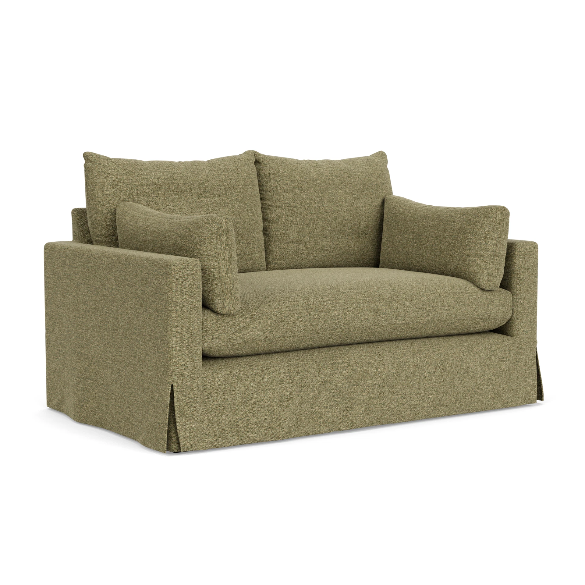 Ashton 2 Seater Sofa in Aquaclean Oxford - Sage with undefined legs