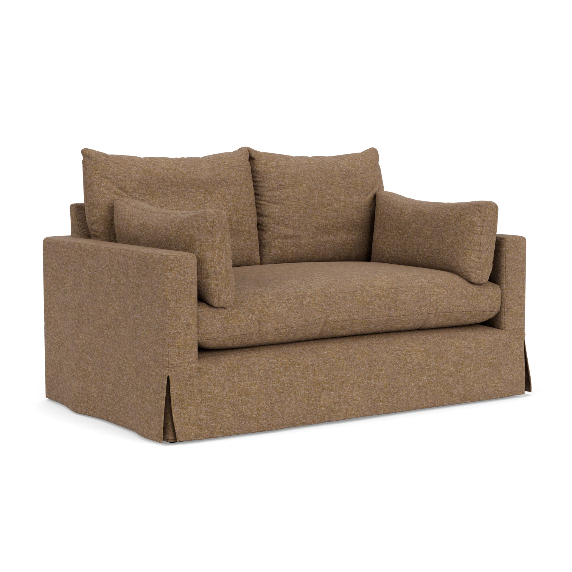 Ashton 2 Seater Sofa in Aquaclean Oxford - Spice with undefined legs