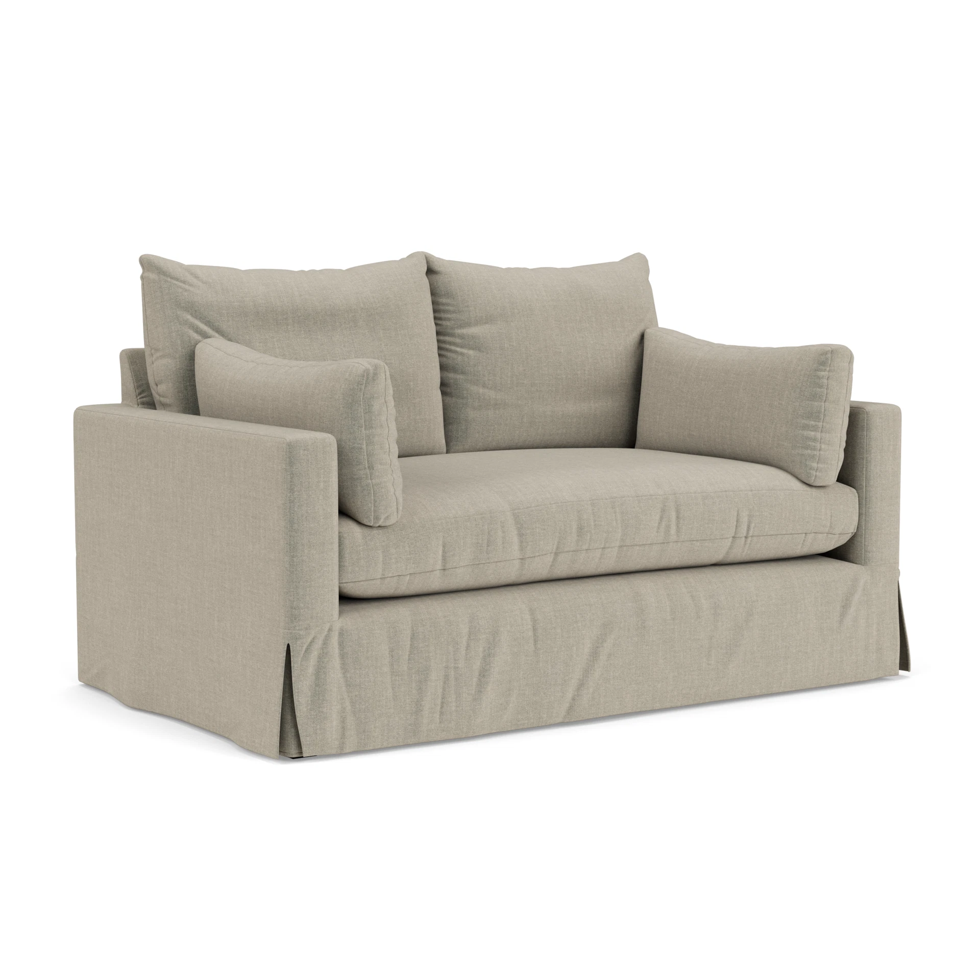 Ashton 2 Seater Sofa in Eco Chenille - Natural with undefined legs