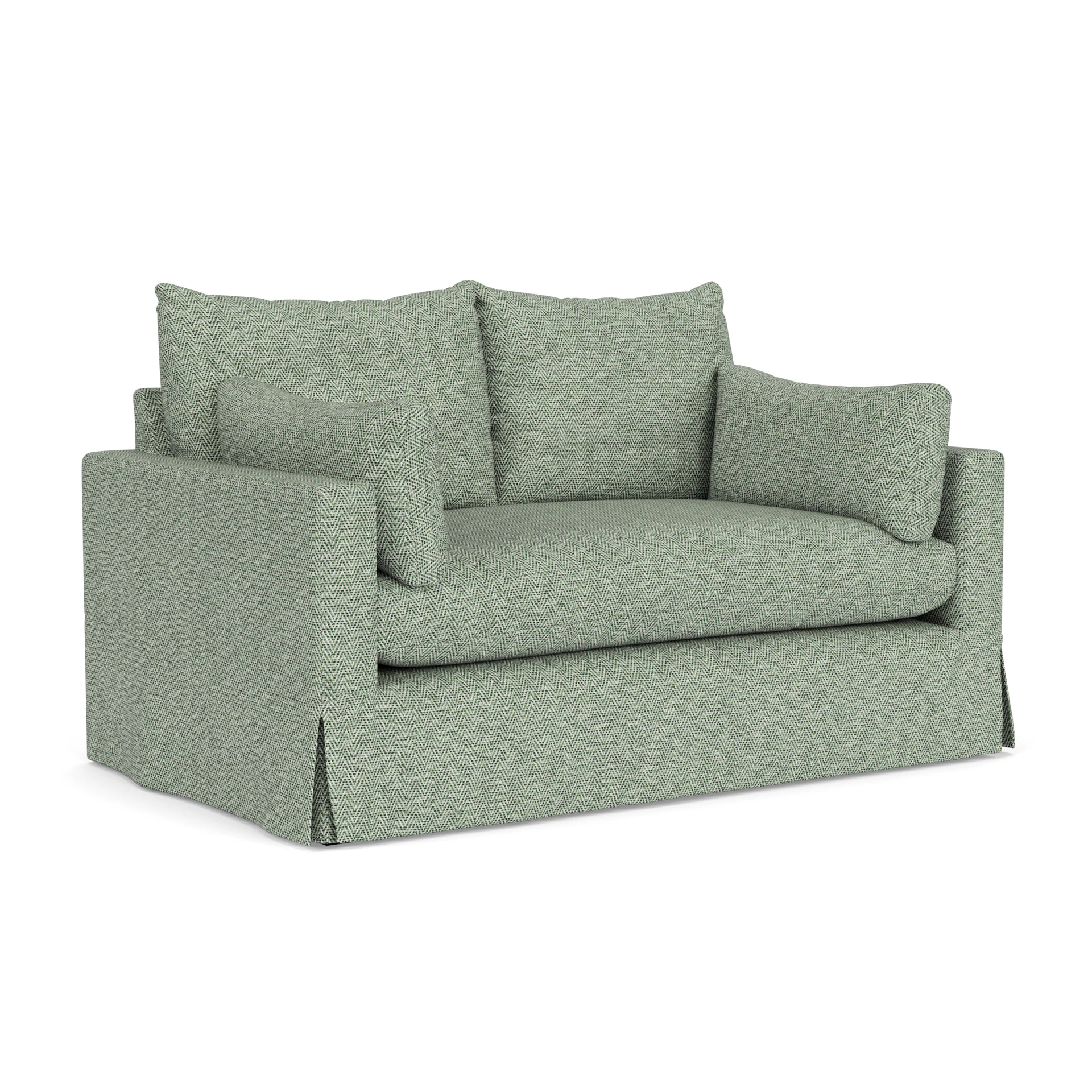 Ashton 2 Seater Sofa in Herringbone Weave - Lake
