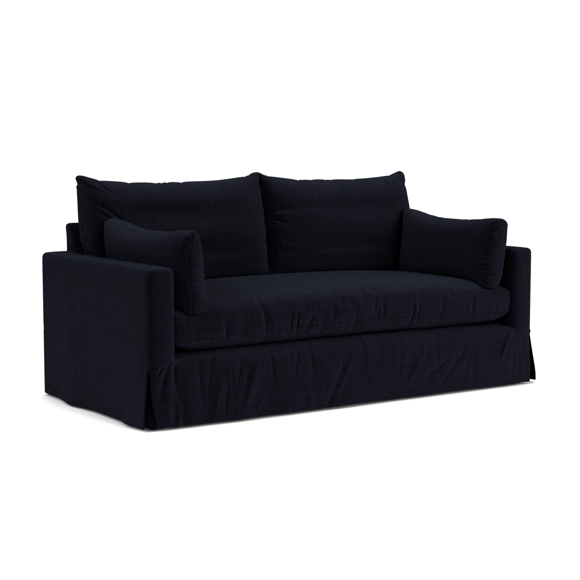 Ashton 3 Seater Sofa in Eco Chenille - Ink with undefined legs